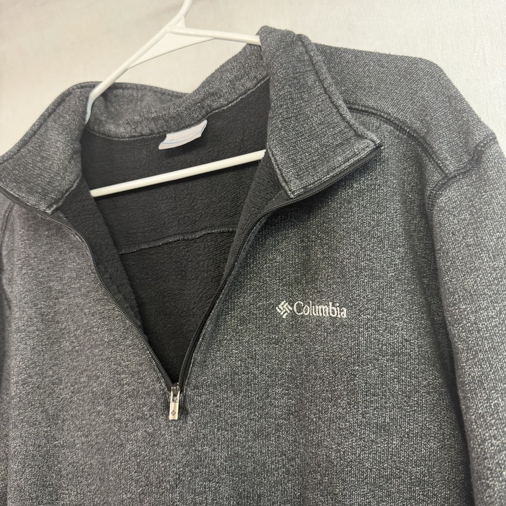 Columbia Men's XL Half Zip Pullover Sweater Gray